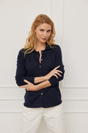 Merino Hemd Marie Navy