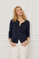 Merino Hemd Marie Navy