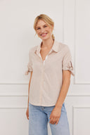 Bluse Marie Vichy Beige