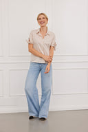 Bluse Marie Vichy Beige