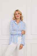 Bluse Mila Stripes Blau