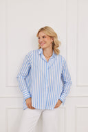 Bluse Mila Stripes Blau