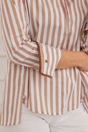 Bluse Mila Stripes Braun