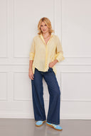 Blouse Mila Casual Stripes-Yellow