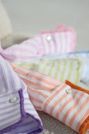 Bluse Mila Linen Stripes  Lila