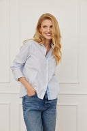 Bluse Noa Sparkle Hellblau