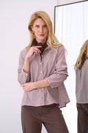 Bluse Noa Stripes Braun