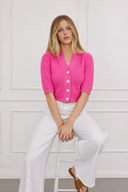 Cashmere Cardigan Pina Pink