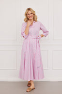 Kleid Riad Long Stripes Pink