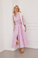 Kleid Riad Long Stripes Pink