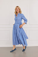 Kleid Riad Long Stripes Blau