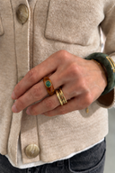 Ring Soraya – Amber Green Quartz