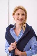Bluse Serious Stella Cotton Stripes Blau