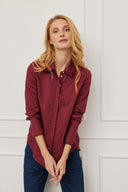 Bluse Sunkissed Stripes Rot