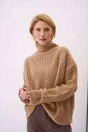 Cashmere Rollkragen Tara Cognac
