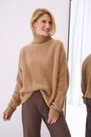 Cashmere Rollkragen Tara Cognac