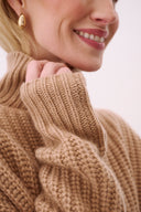 Cashmere Rollkragen Tara Cognac