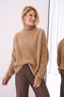 Cashmere Rollkragen Tara Cognac