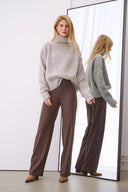 Cashmere turtleneck Tara light gray