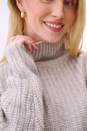 Cashmere Rollkragen Tara Hellgrau