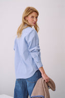 Bluse Toni Flanell Blau