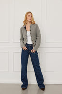 Cashmere Jacke Tony-Anthrazit Navy
