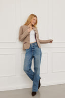 Cashmere Jacke Tony-Taupe Bordeaux