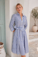 Dress Riad Stripes-Navy