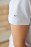 Polo Elegant Elena Weiß-Hellblau