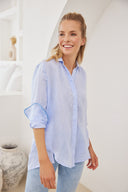 Blouse Mila Linen-Light Blue