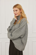 Cashmere Rollkragen Tara Anthrazit