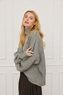 Cashmere Rollkragen Tara Anthrazit