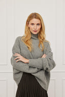 Cashmere Rollkragen Tara Anthrazit