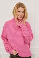 Cashmere turtleneck Tara-Pink